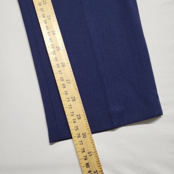 Haggar Mens Dress Pants 30 X 30 Slim Fit Premium Stretch Straight Leg Navy Blue - Picture 12 of 14